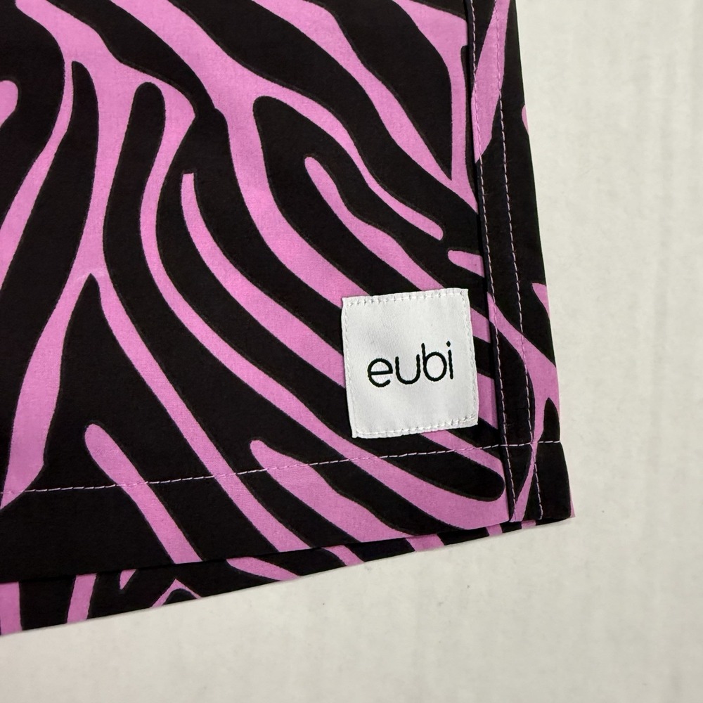 Eubi Magical Swim Shorts Men XXL Stretchy Pink Zebra Heat Reactive Color Change - Picture 8 of 15
